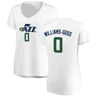 Women's Nigel Williams-Goss Utah Jazz White Fast Break Jersey - Association Edition
