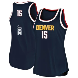 Women's Nikola Jokic Denver Nuggets Navy Fast Break 2019/20 Tank Jersey - Icon Edition