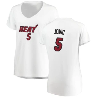 Women's Nikola Jovic Miami Heat White Fast Break Jersey - Association Edition