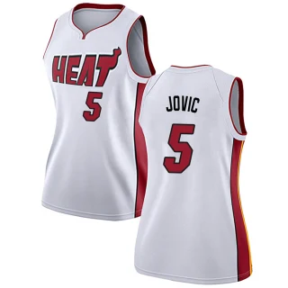 Women's Nikola Jovic Miami Heat White Swingman Jersey - Association Edition