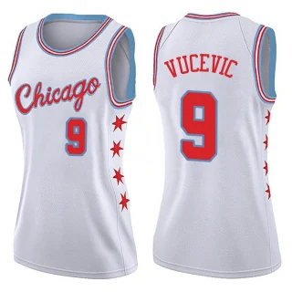Women's Nikola Vucevic Chicago Bulls White Swingman Jersey - City Edition