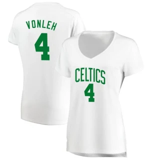 Women's Noah Vonleh Boston Celtics White Fast Break Association Edition Jersey