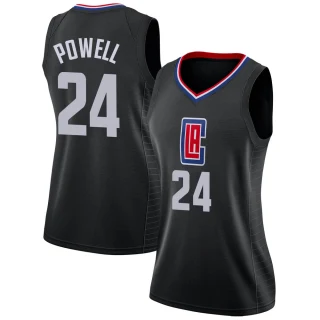 Women's Norman Powell Los Angeles Clippers Black Swingman Jersey - Statement Edition