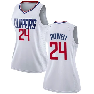 Women's Norman Powell Los Angeles Clippers White Swingman Jersey - Association Edition