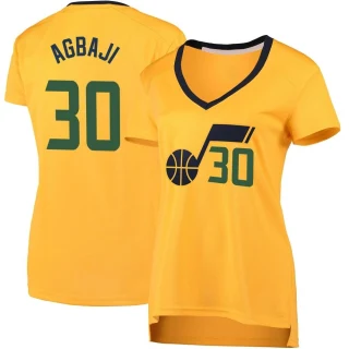 Women's Ochai Agbaji Utah Jazz Gold Fast Break Jersey - Statement Edition