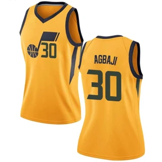 Women's Ochai Agbaji Utah Jazz Gold Swingman Jersey - Statement Edition