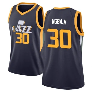 Women's Ochai Agbaji Utah Jazz Navy Swingman Jersey - Icon Edition