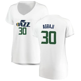 Women's Ochai Agbaji Utah Jazz White Fast Break Jersey - Association Edition