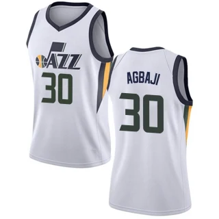Women's Ochai Agbaji Utah Jazz White Swingman Jersey - Association Edition