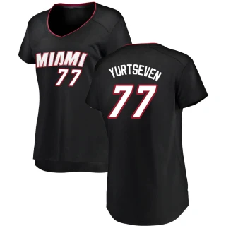 Women's Omer Yurtseven Miami Heat Black Fast Break Jersey - Icon Edition