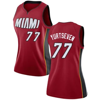 Women's Omer Yurtseven Miami Heat Red Swingman Jersey - Statement Edition