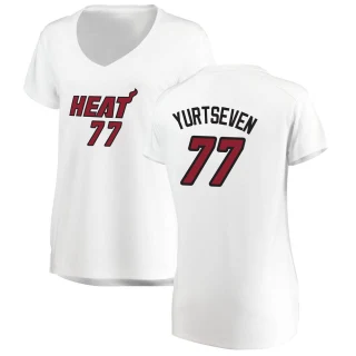 Women's Omer Yurtseven Miami Heat White Fast Break Jersey - Association Edition