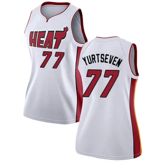 Women's Omer Yurtseven Miami Heat White Swingman Jersey - Association Edition