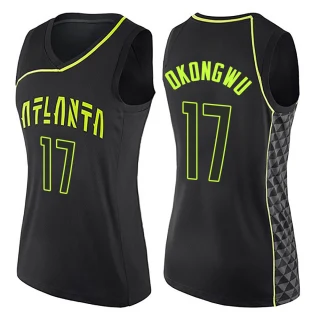 Women's Onyeka Okongwu Atlanta Hawks Black Swingman City Edition Jersey