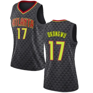 Women's Onyeka Okongwu Atlanta Hawks Black Swingman Jersey - Icon Edition