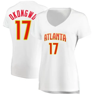 Women's Onyeka Okongwu Atlanta Hawks White Fast Break Jersey - Association Edition