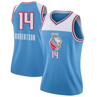 Women's Oscar Robertson Sacramento Kings Blue Swingman Jersey - City Edition