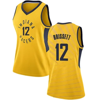 Women's Oshae Brissett Indiana Pacers Gold Swingman Jersey - Statement Edition