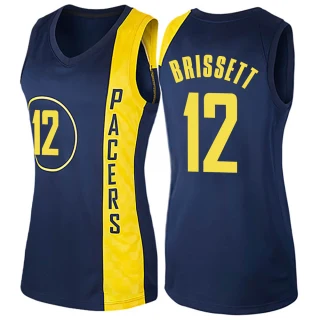 Women's Oshae Brissett Indiana Pacers Navy Blue Swingman Jersey - City Edition