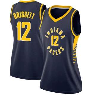 Women's Oshae Brissett Indiana Pacers Navy Swingman Jersey - Icon Edition