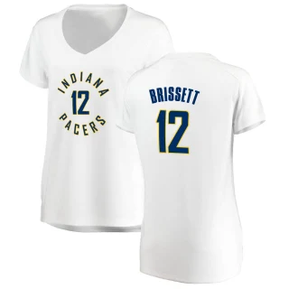 Women's Oshae Brissett Indiana Pacers White Fast Break Jersey - Association Edition
