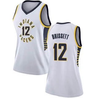 Women's Oshae Brissett Indiana Pacers White Swingman Jersey - Association Edition