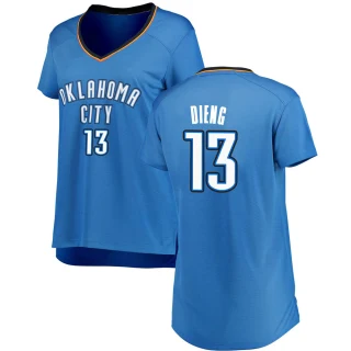 Women's Ousmane Dieng Oklahoma City Thunder Blue Fast Break Replica Jersey - Icon Edition