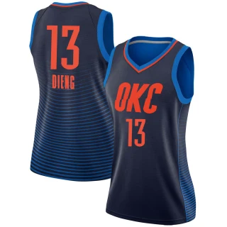 Women's Ousmane Dieng Oklahoma City Thunder Navy Swingman Jersey - Statement Edition
