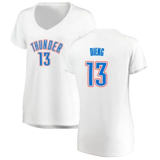 Women's Ousmane Dieng Oklahoma City Thunder White Fast Break Replica Jersey - Association Edition