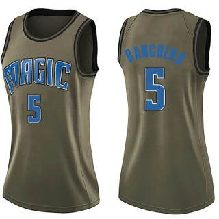 Women's Paolo Banchero Orlando Magic Green Swingman Salute to Service Jersey