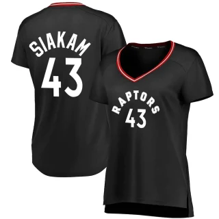 Women's Pascal Siakam Toronto Raptors Black Fast Break Jersey - Iconic Edition