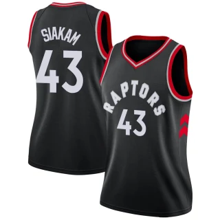 Women's Pascal Siakam Toronto Raptors Black Swingman Jersey - Statement Edition