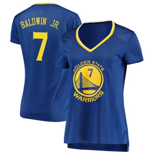 Women's Patrick Baldwin Jr. Golden State Warriors Gold Fast Break Royal Jersey - Icon Edition