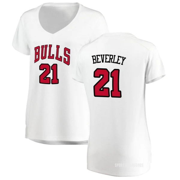 Women's Patrick Beverley Chicago Bulls White Fast Break Jersey - Association Edition