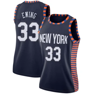 Women's Patrick Ewing New York Knicks Navy Swingman 2018/19 Jersey - City Edition