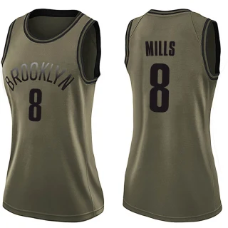 Women's Patty Mills Brooklyn Nets Green Swingman Salute to Service Jersey