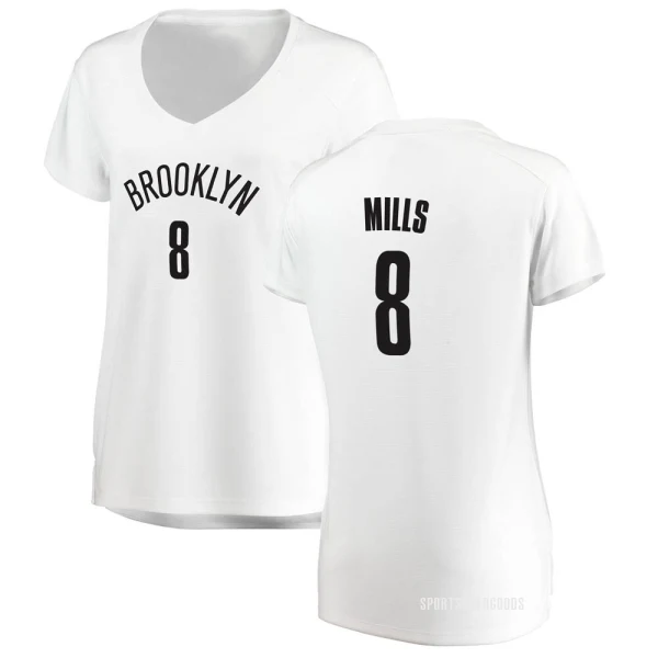 Women's Patty Mills Brooklyn Nets White Fast Break Jersey - Association Edition