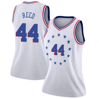 Women's Paul Reed Philadelphia 76ers White Swingman 2018/19 Jersey - Earned Edition