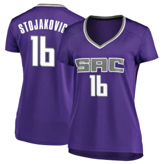 Women's Peja Stojakovic Sacramento Kings Purple Fast Break Jersey - Icon Edition