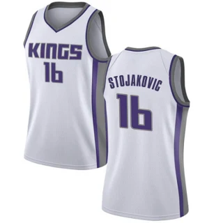 Women's Peja Stojakovic Sacramento Kings White Swingman Jersey - Association Edition