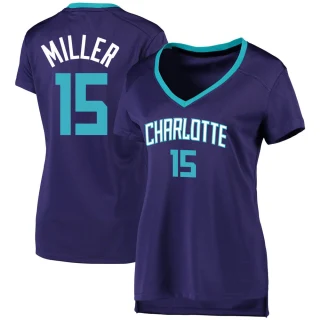 Women's Percy Miller Charlotte Hornets Purple Fast Break Jersey - Statement Edition