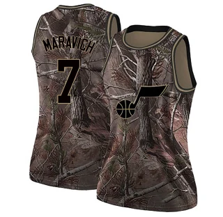 Women's Pete Maravich Utah Jazz Camo Swingman Realtree Collection Jersey