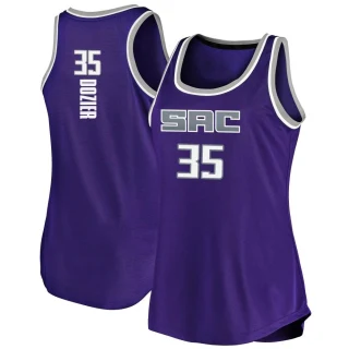 Women's PJ Dozier Sacramento Kings Purple Fast Break Tank Jersey - Icon Edition