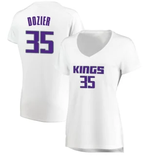Women's PJ Dozier Sacramento Kings White Fast Break Jersey - Association Edition