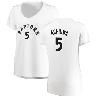 Women's Precious Achiuwa Toronto Raptors White Fast Break Jersey - Association Edition