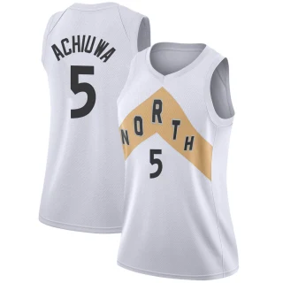 Women's Precious Achiuwa Toronto Raptors White Swingman 2018/19 Jersey - City Edition