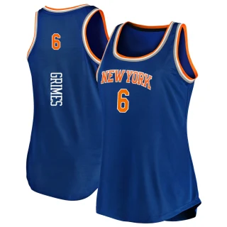 Women's Quentin Grimes New York Knicks Blue Fast Break 2019/20 Tank Jersey - Icon Edition