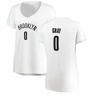 Women's RaiQuan Gray Brooklyn Nets White Fast Break Jersey - Association Edition