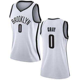 Women's RaiQuan Gray Brooklyn Nets White Swingman Jersey - Association Edition