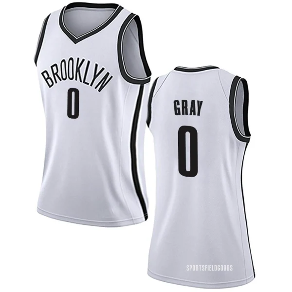 Women's RaiQuan Gray Brooklyn Nets White Swingman Jersey - Association Edition